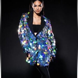 THE FINAL COUNTDOWN SEQUIN BLAZER